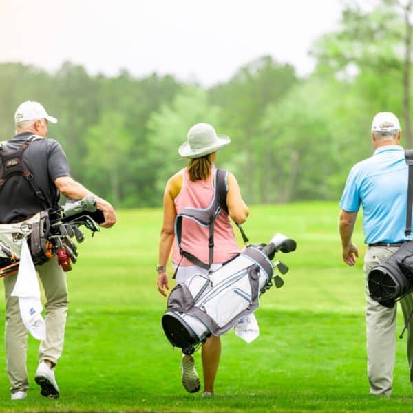 Players walking the course