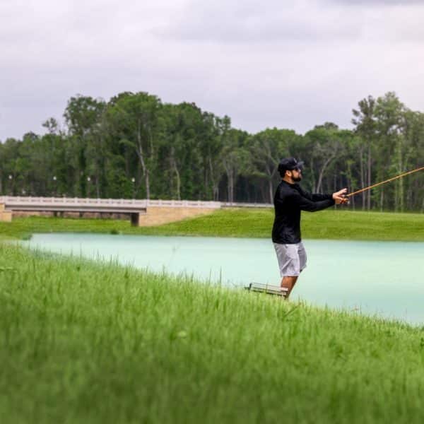 Fishing on Mirror Lake