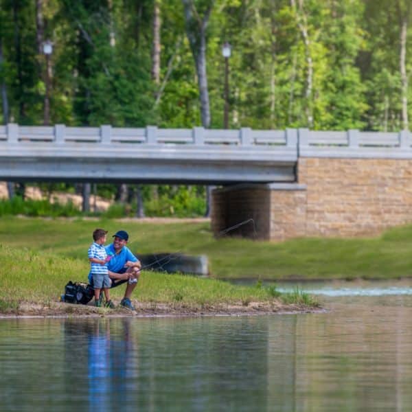 Fishing on Mirror Lake