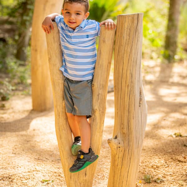 little boy on adventure trail