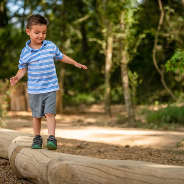 little boy on adventure trail