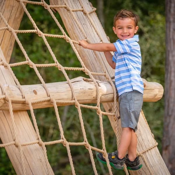 little boy on adventure trail