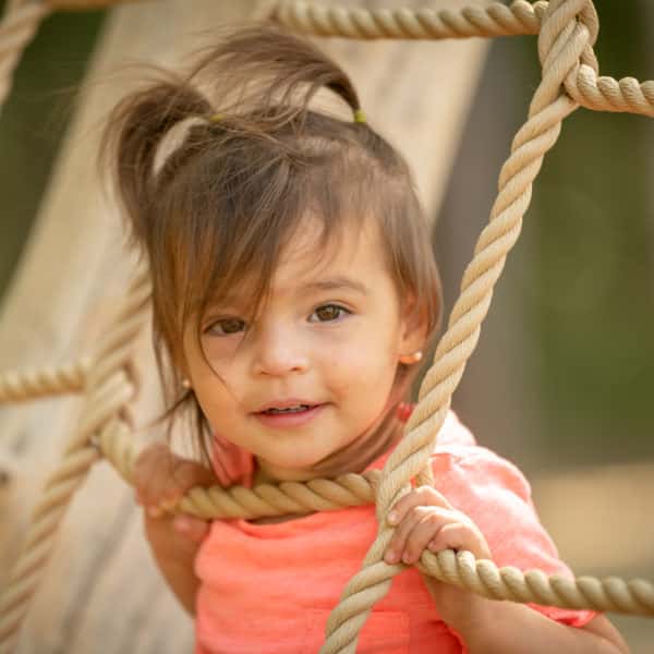 toddler on adventure trail