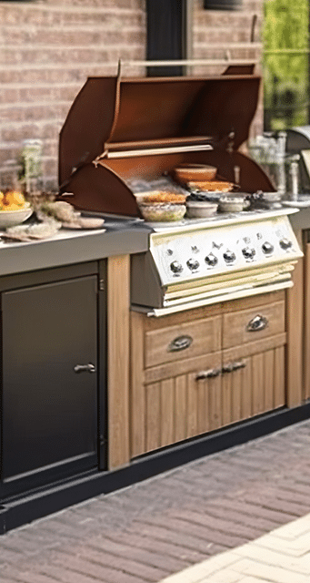 active adult community amenities - grill