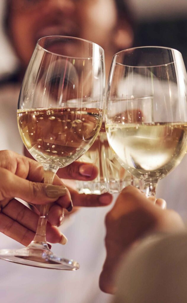 active adult community amenities - wine glasses