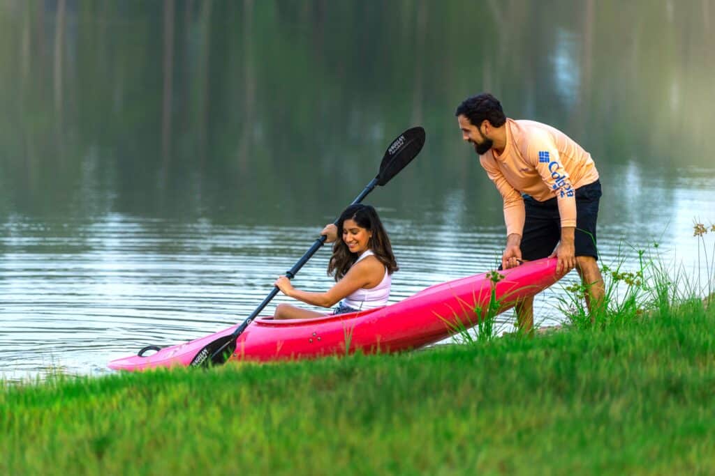 kayak on the lake